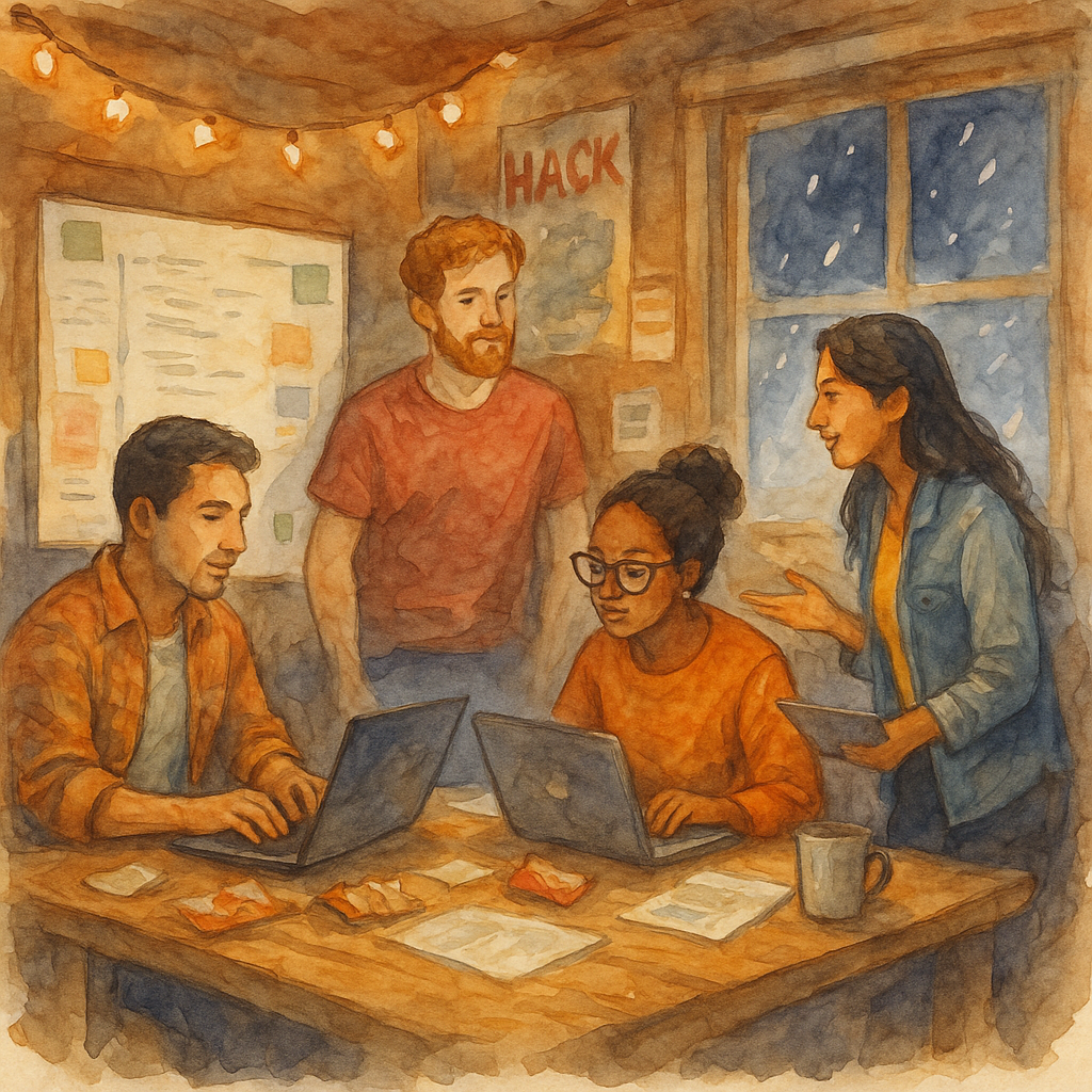 devs at hackathons